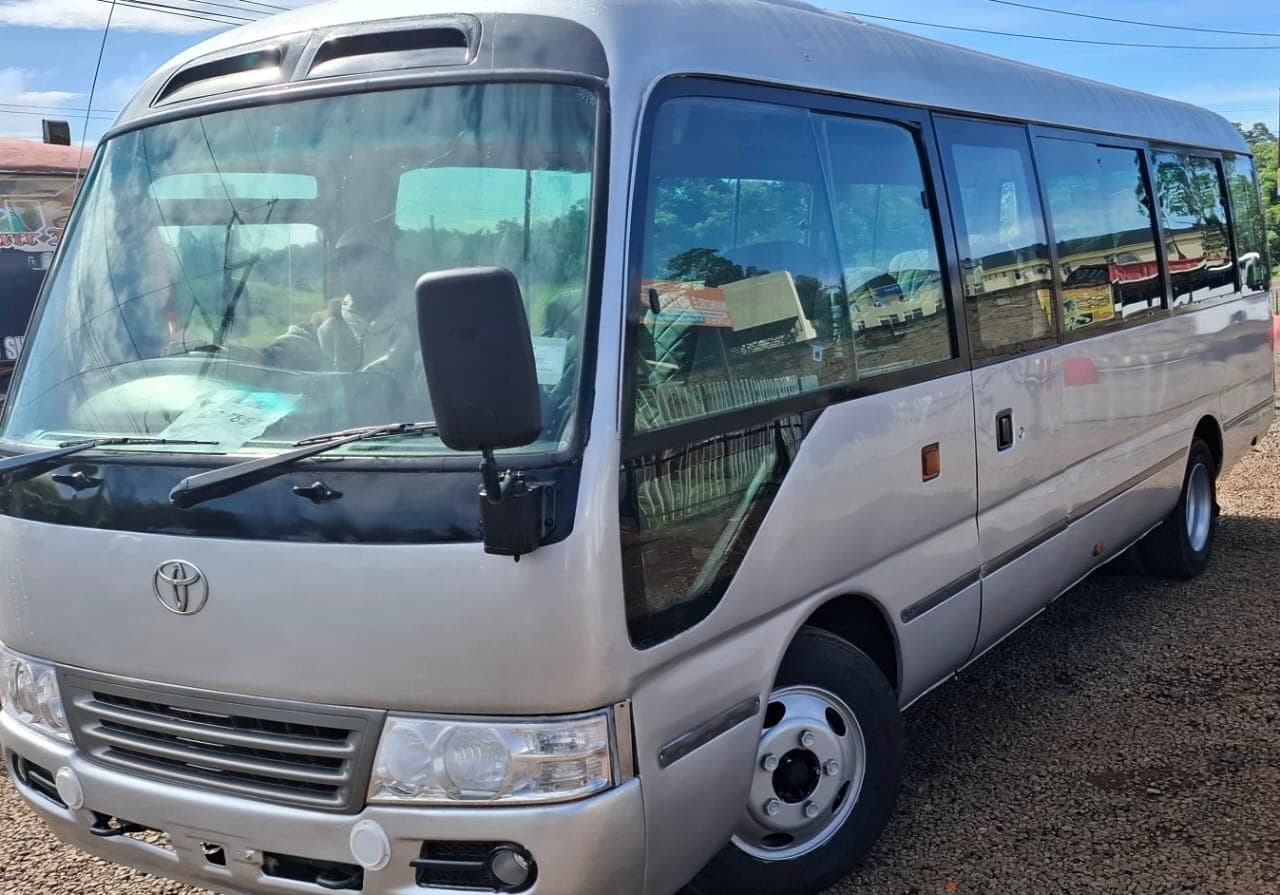 Toyota Coaster for corporate cocktail event transport